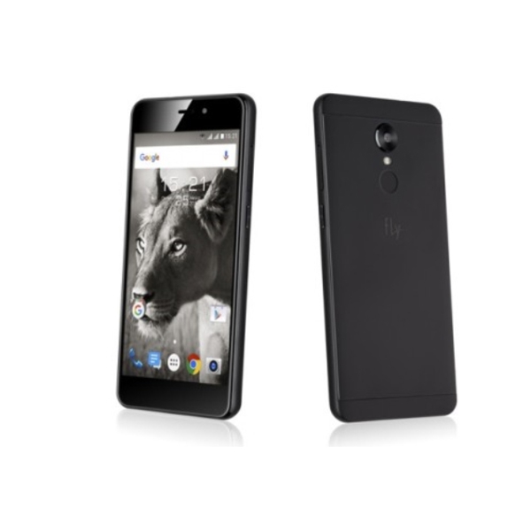 მობილური ტელეფონი FLY FS523_Black, 5.0" 1280x720, 1.3GHz Quad Core, 8GB, 1GB, 8MP/2MP, 2 Sim, LTE, BT, WiFi, 2400mAh, Android 7.0, Fingerprint