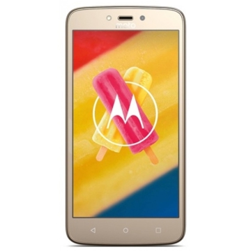 მობილური ტელეფონი MOTO С (XT1754) gold, 5.0 inches, 480x854 pixels, Quad-core 1.3 GHz , 16 GB, 1 GB RAM,2 MP/5 MP, AF, 2350 mAh.