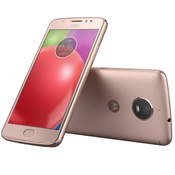 მობილური ტელეფონი MOTO E (XT1762) gold, 5.0 inches, 720x1280, Quad-core 1.3 GHz, 16 GB, 2 GB RAM, 5 MP/8 MP, 2800 mAh.