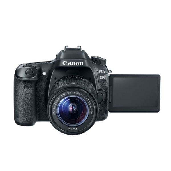 ფოტოაპარატი Canon EOS 80D 18-55 IS 24,2MP APS-C 22,3 x 14,9mm CMOS sensor, ISO 100-25600 standard, 1080p Full HD 50 Fps ,SD,SDHC,SDXC,UHS-I , 3.0" LCD