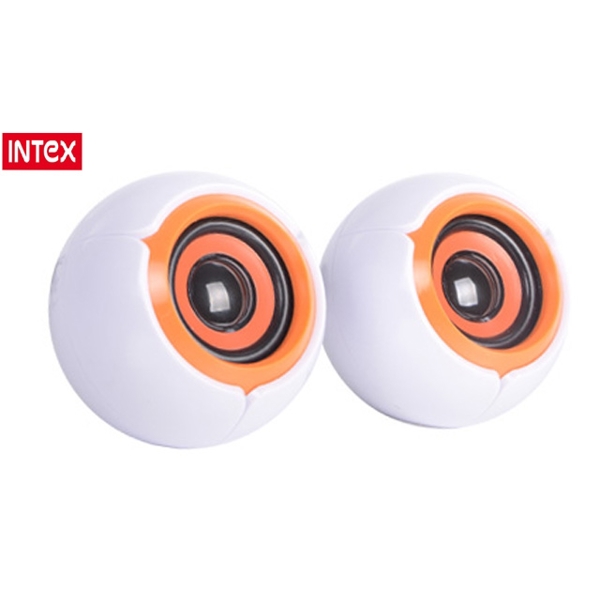 დინამიკი  SPEAKER - INTEX 2.0 Speaker 357 USB - IT-357 Speaker type 2.0 60Hz~20K Hz Power supply USB or AC Color White-Orange