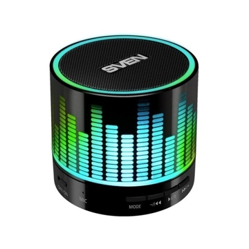 დინამიკი SVEN PS-47, black (3W, Bluetooth, USB, microSD, FM, 300mA*h)