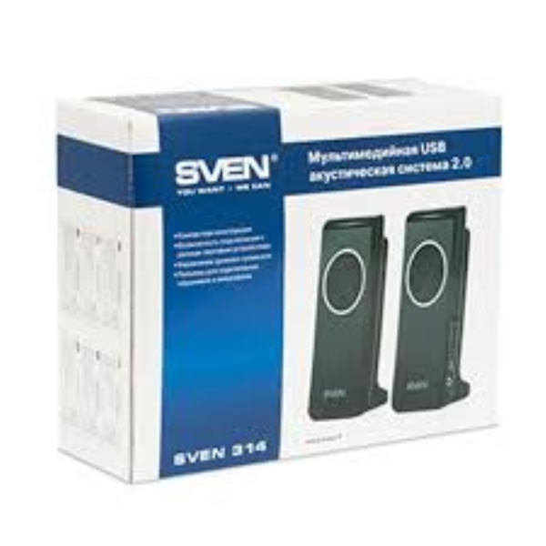 დინამიკი SVEN 314, black (USB)  4W   2.0   USB