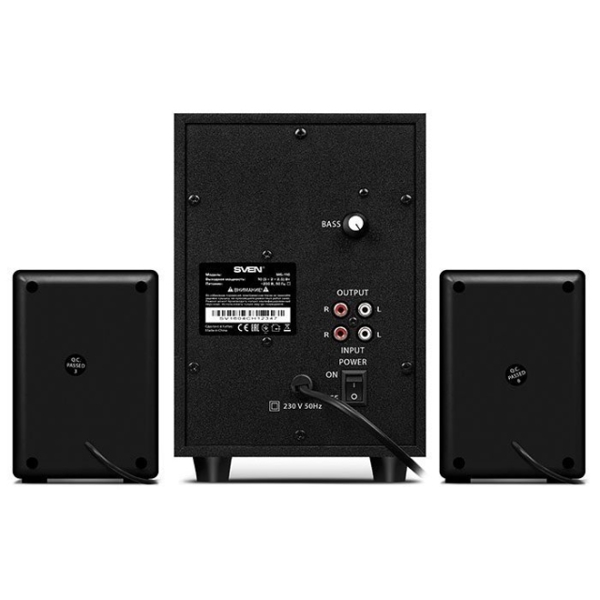 დინამიკი SVEN MS-110, black (10W, USB/SD) 2.1