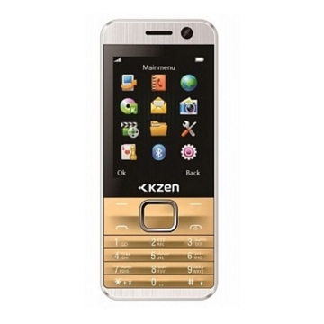 მობილური ტელეფონი  Kzen Mobile Star Plus F28 Coffee  - Feature phone , Dual SIM , 2.8 inch ,  2G , TFT Display , Dual-Camera (Front/Back) , 2000 mAh , FM Radio."