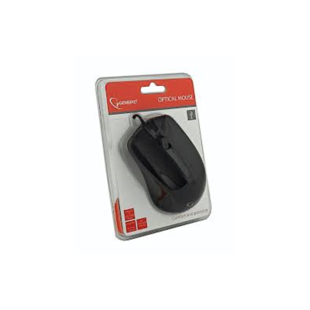მაუსი  GEMBIRD Optical mouse 1200DPI, USB, black MUS-101