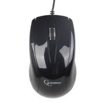 მაუსი  GEMBIRD Optical mouse, USB 1000DPI 1.4M, black MUS-U-003 