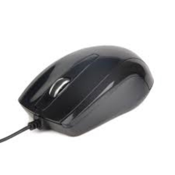 მაუსი  GEMBIRD Optical mouse, USB 1000DPI 1.4M, black MUS-U-003 