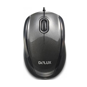 მაუსი  DELUX DLM-126 Optical USB Black/Grey