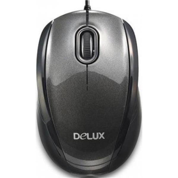 მაუსი  DELUX DLM-126 Optical USB Black/Grey