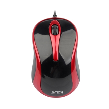 მაუსი  A4TECH V-Track padless mouse, black+red  A4-N-350-2 optical usb