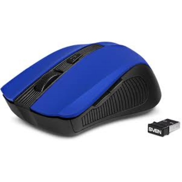 მაუსი SVEN RX-345 blue, Wireless ; 600/1000/1400 dpi optical