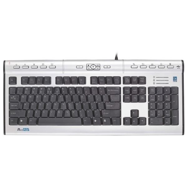 კლავიატურა KEYBOARD -  A4TECH Headphone multimedia X-slim keyboard, US layout A4-KL-7MU