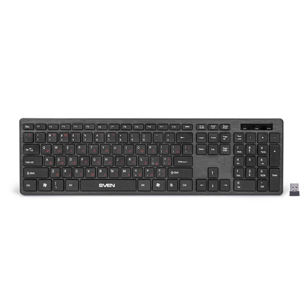 კლავიატურა Wireless keyboard SVEN Elegance 5800 black; 