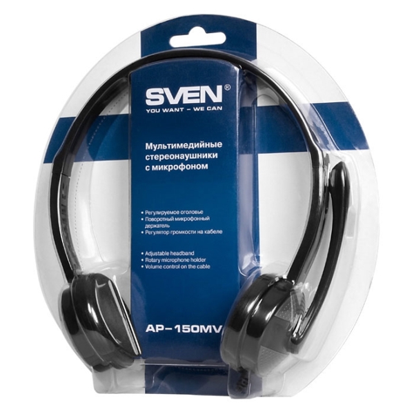 ყურსასმენი SVEN with microphone  AP-150MV