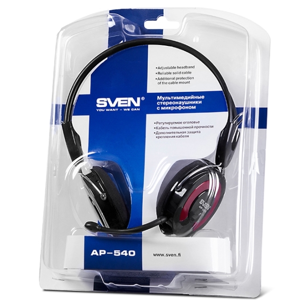 ყურსასმენი SVEN AP-540  Headphones with microphone 