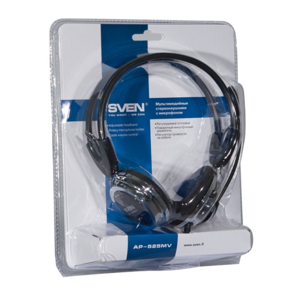 ყურსასმენი SVEN AP-525MV  Headphones with microphone 