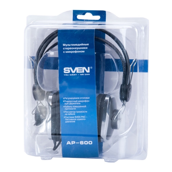 ყურსასმენი  SVEN AP-600 Headphones with microphone 