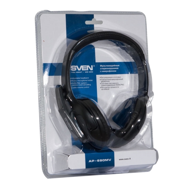 ყურსასმენი SVEN AP-690MV  Headphones with microphone 