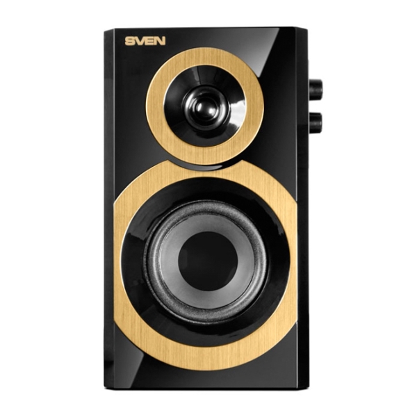 დინამიკი SVEN SPS-619 GOLD, black; 20W (2 × 10); 115 × 200 × 130  2.0