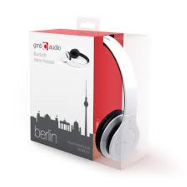 ყურსასმენი  GEMBIRD Bluetooth stereo headset ''Berlin'', white