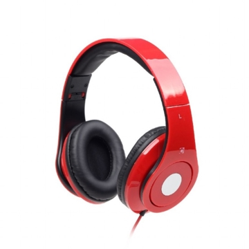 ყურსასმენი  GEMBIRD Folding stereo headphones ''Detroit'', red"