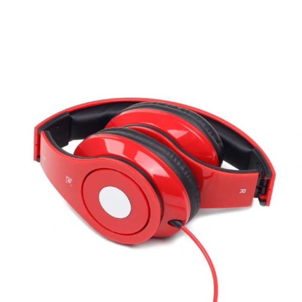 ყურსასმენი  GEMBIRD Folding stereo headphones ''Detroit'', red"