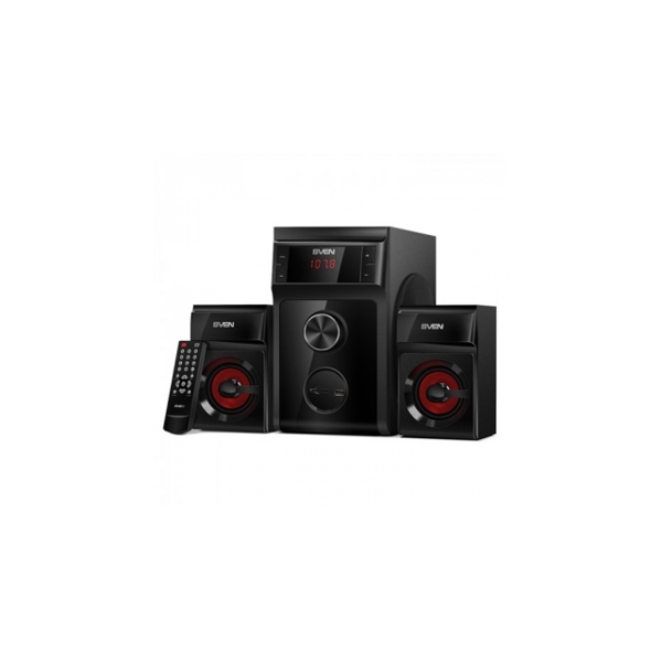 დინამიკი SVEN MS-302, black (40W, FM, USB/SD, Display, RC) 2.1