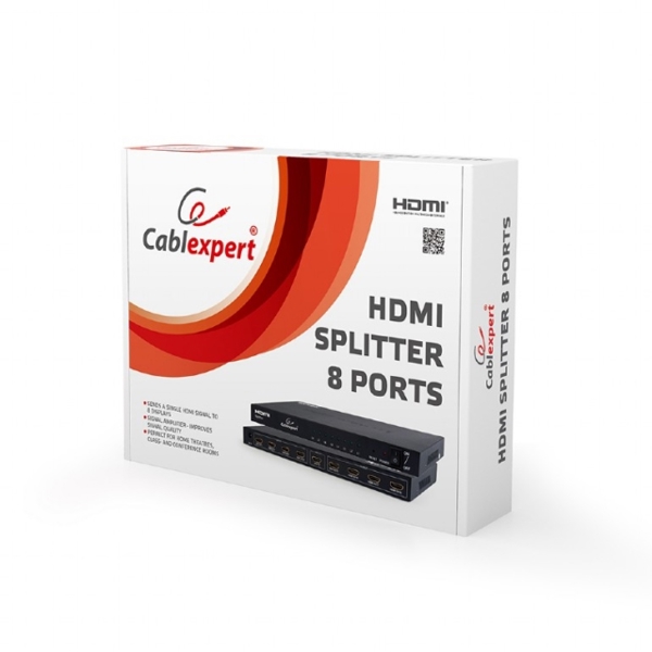 სპლიტერი GAMBERD HDMI splitter, 8 ports DSP-8PH4-03