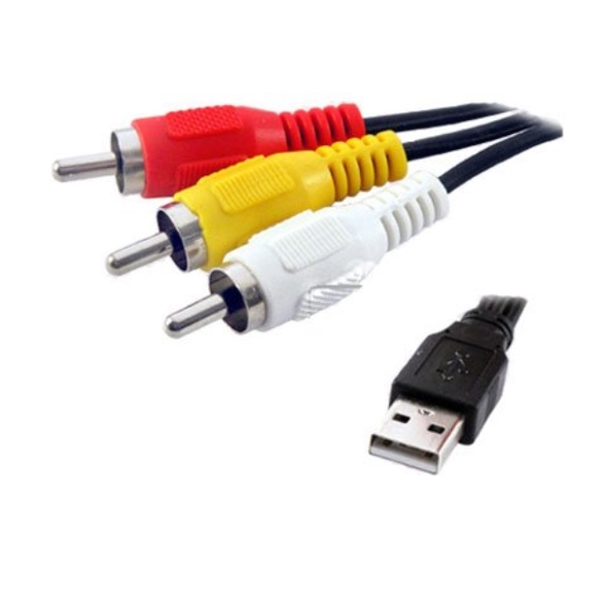 USB ადაპტერი  INTEX USB to AUDIO/VIDEO/3RCA - IT-CU3RCA