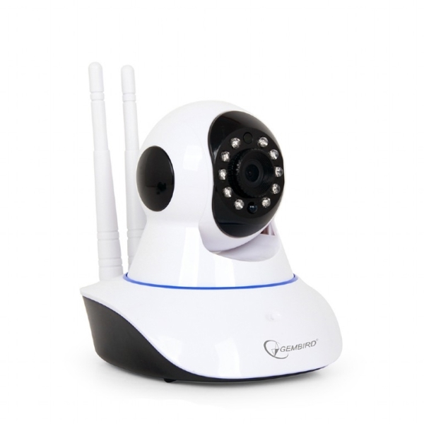 IP კამერა GEMBIRD Rotating HD WiFi camera, white ICAM-WRHD-01