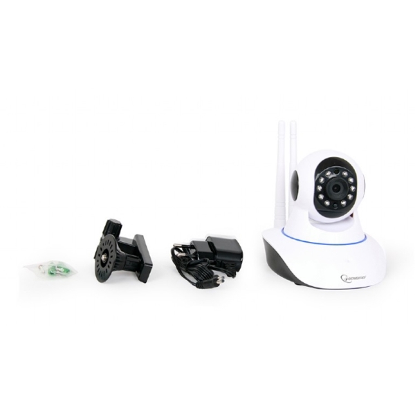 IP კამერა GEMBIRD Rotating HD WiFi camera, white ICAM-WRHD-01