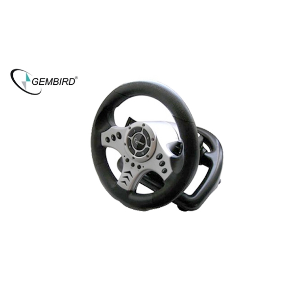 GEMBIRD Wireless 2.4GHz steering wheel with vibration STR-W1-VF "