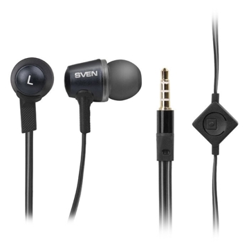 ყურსასმენი  SVEN Stereo Earphones with Microphones E-290M, black-grey