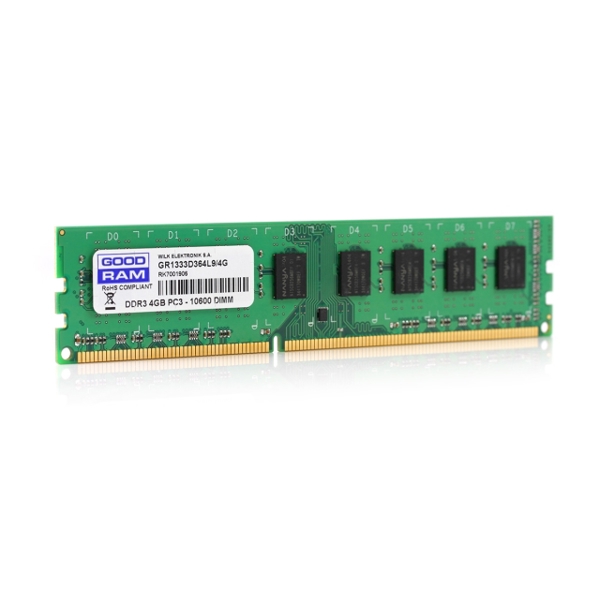 ოპერატიული მეხსიერება RAM  GOODRAM 2GB DDR3 PC3-12800 (1600MHz) CL11 GR1600D364L11/2G