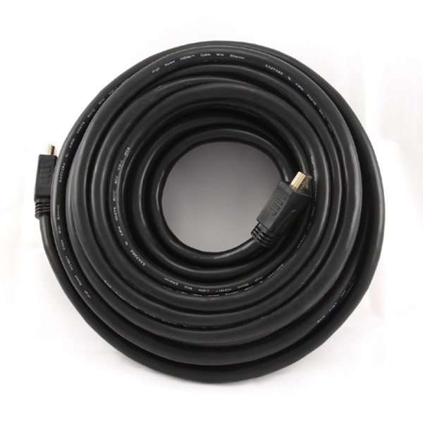 HDMI კაბელი  GEMBIRD HDMI High speed male-male cable, 15 m, bulk package CC-HDMI4-15M