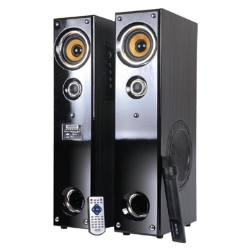 დინამიკი INTEX Home Theater 11500SUF BT With FM/SD/USB/Karaoke - IT-11500SUF BT ბლუთუზით Power Output (R.M.S.) 42W + 42W Power Supply AC 220V ~ 240V / 50Hz - 60Hz Speaker Unit / Size 20.32cm(8")x2 + 10.16cm(4")x2 + 5.08cm(2")x2 Impedan