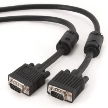  GEMBIRD CABLE  Premium VGA HD15M/HD15M MALE/MALE dual-shielded w/2*ferrite core 15M cable, black color CC-PPVGA-15M-B