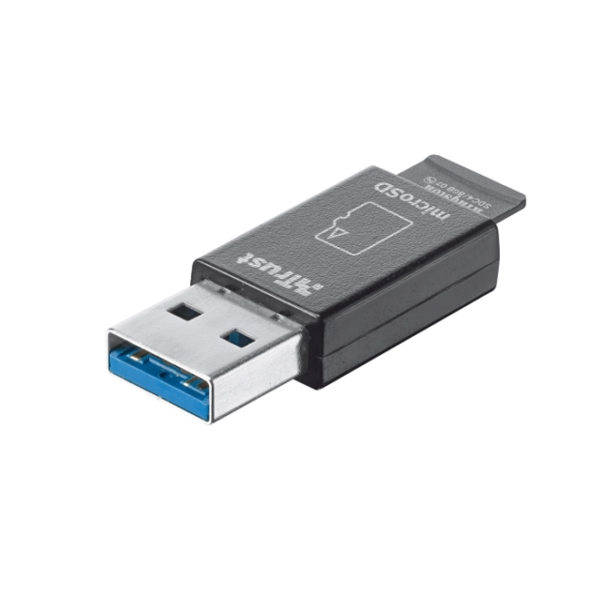 ბარათის წამკითხველი  TRUST High Speed Micro-SD Card Reader USB 3.0, Ultra small