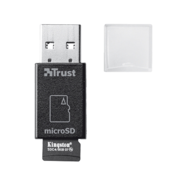 ბარათის წამკითხველი  TRUST High Speed Micro-SD Card Reader USB 3.0, Ultra small