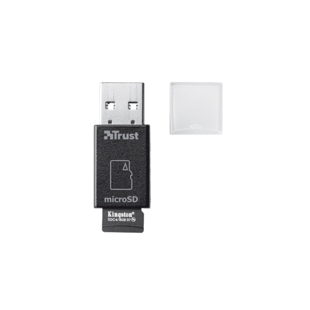 ბარათის წამკითხველი  TRUST High Speed Micro-SD Card Reader USB 3.0, Ultra small