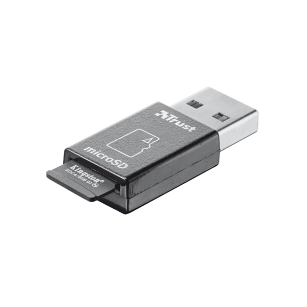 ბარათის წამკითხველი  TRUST High Speed Micro-SD Card Reader USB 3.0, Ultra small