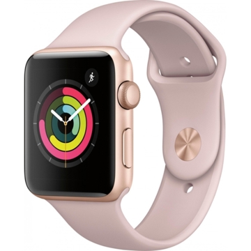 Smart საათი APPLE WATCH SERIES 3 GPS 38MM GOLD ALUMINIUM CASE WITH PINK SAND  (MQKW2FSA)