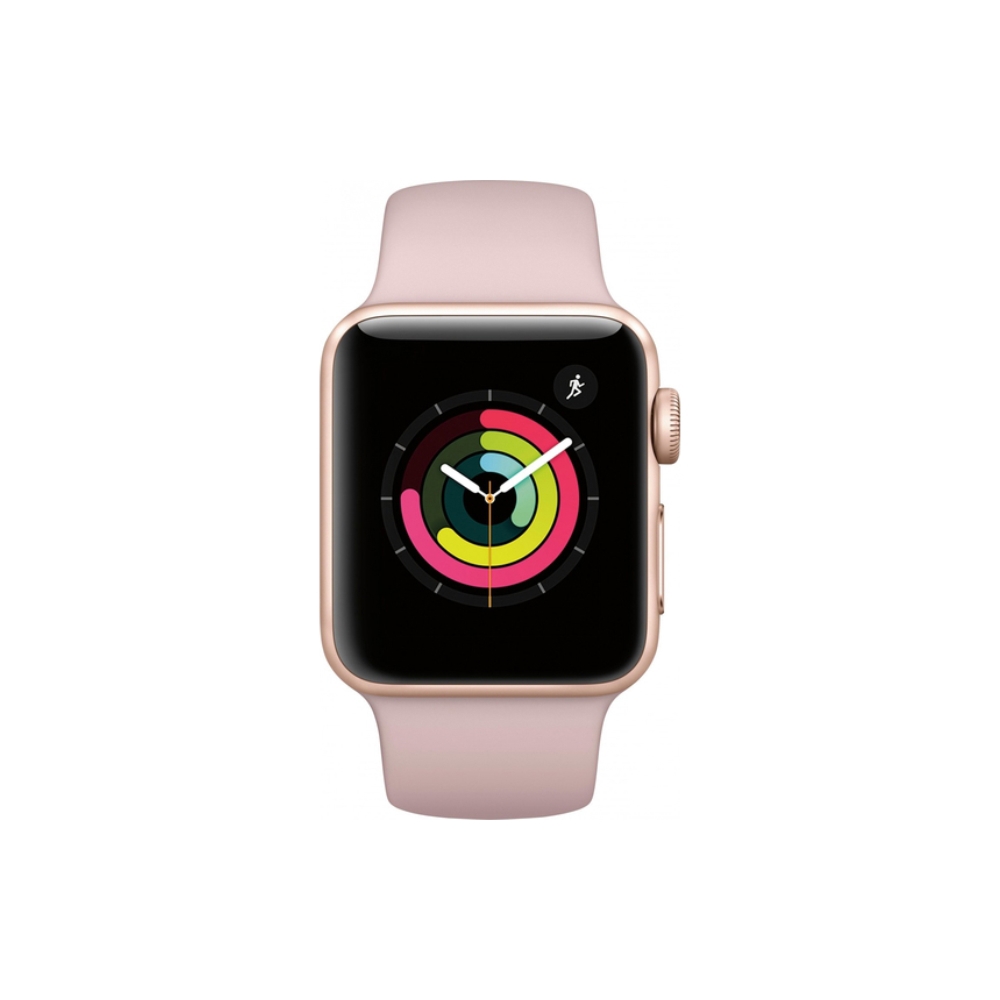 Smart საათი APPLE WATCH SERIES 3 GPS 38MM GOLD ALUMINIUM CASE WITH PINK SAND  (MQKW2FSA)