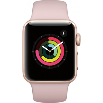 Smart საათი APPLE WATCH SERIES 3 GPS 42MM GOLD ALUMINIUM CASE WITH PINK SAND   (MQL22FSA)