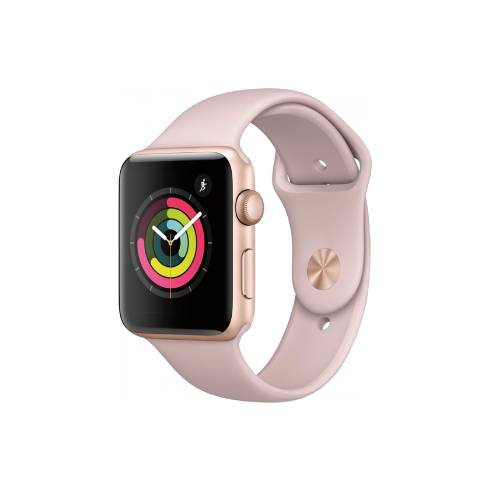 Smart საათი APPLE WATCH SERIES 3 GPS 42MM GOLD ALUMINIUM CASE WITH PINK SAND   (MQL22FSA)