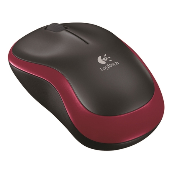 მაუსი LOGITECH Wireless Mouse M185, EER2, Red