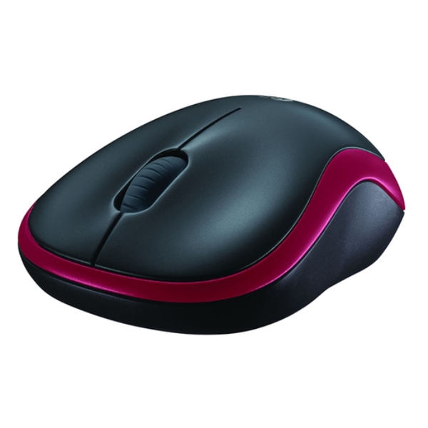 მაუსი LOGITECH Wireless Mouse M185, EER2, Red