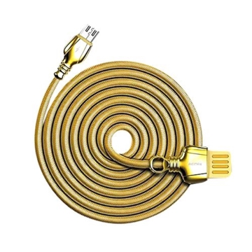 მობილურის დამტენი REMAX King Data Cable For Lightning RC-063i Gold