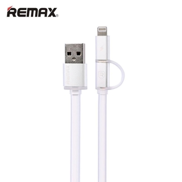 მობილურის დამტენი REMAX 2 IN 1 Cable Aurora RC-020t white